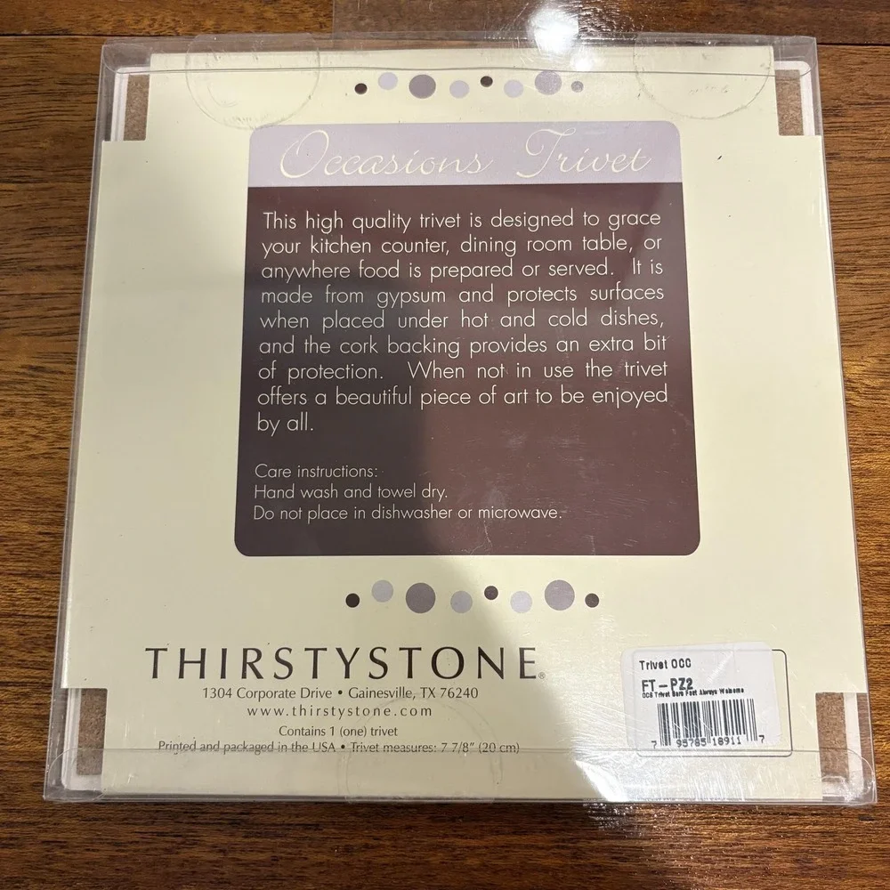 Thirstystone Occasions Trivet Always Welcome Beach Chair Eat Drink Relax Kitchen